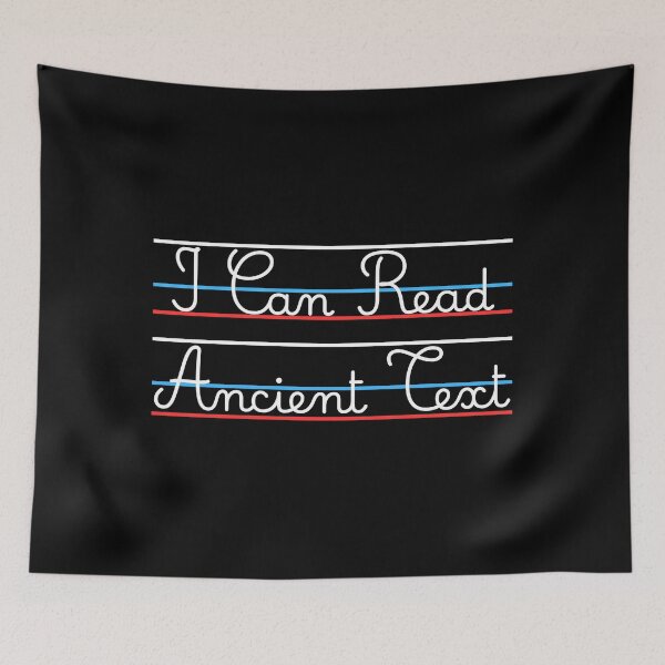 Item preview, Handwriting I Can Read Ancient Text Funny Cursive Writing designed and sold by Dondonmart.