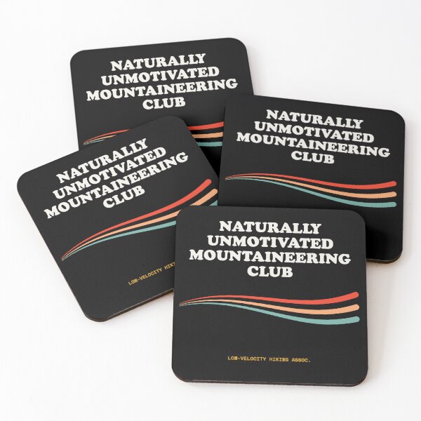 Item preview, Naturally Unmotivated Mountaineering Club Funny Slothcore Vibes Retro designed and sold by SlothcoreVibes.