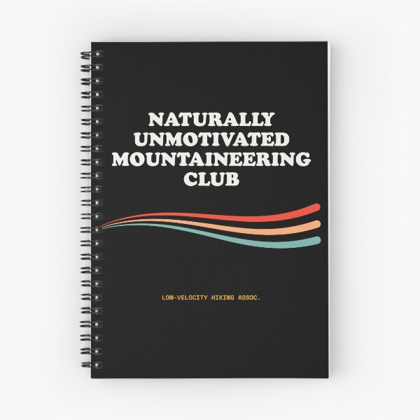 Item preview, Naturally Unmotivated Mountaineering Club Funny Slothcore Vibes Retro designed and sold by SlothcoreVibes.