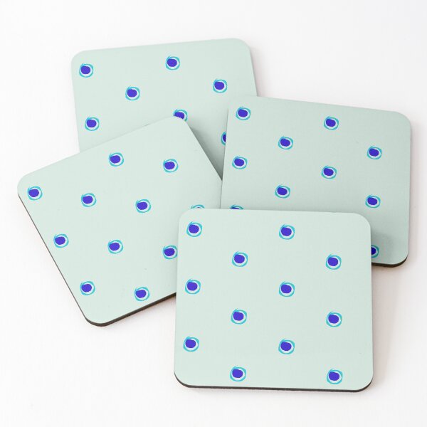 Item preview, Baby Blue and Sky Blue Polka Dot Abstract, Digitally Hand Drawn, DaisyMaisyPaisy designed and sold by DaisyMaisyPaisy.