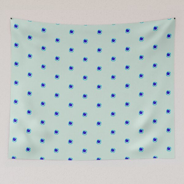 Item preview, Baby Blue and Sky Blue Polka Dot Abstract, Digitally Hand Drawn, DaisyMaisyPaisy designed and sold by DaisyMaisyPaisy.