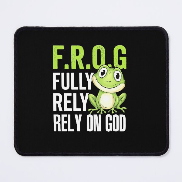 Item preview, F.R.O.G Fully Rely On God Christian Frog Design Men Women designed and sold by MiALopezArt.