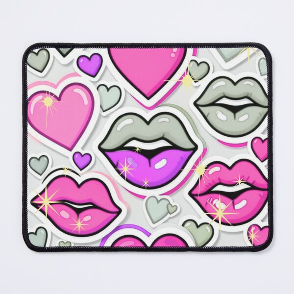 Item preview, Sage Green & Red Hearts and Lips Aesthetic Phone Cover designed and sold by Creativ_Design.