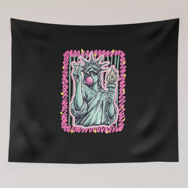Item preview, Cute Girly 4th of July Statue of Liberty Blowing Bubble designed and sold by FrankIsabel.
