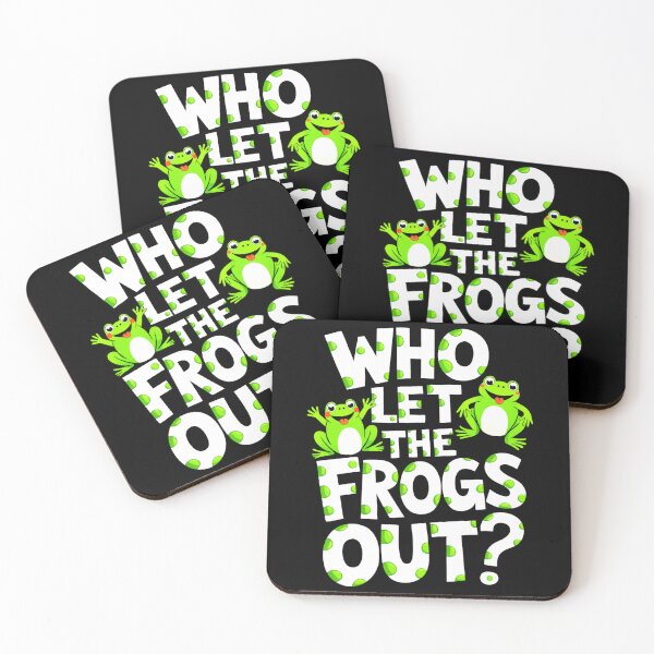 Item preview, Who Let The Frogs Out Funny Frog Pun Design Animals Lover designed and sold by MiALopezArt.