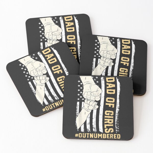 Item preview, Dad of Girls Outnumbered Fathers Day American Flag Men Daddy designed and sold by CriseldaBruning.