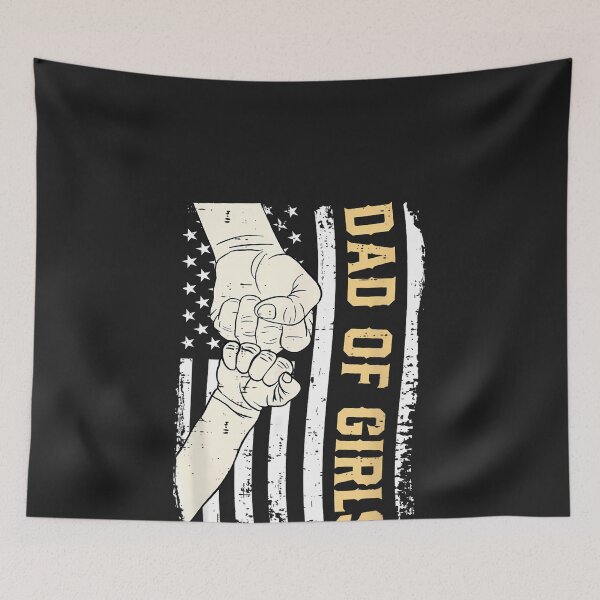 Item preview, Dad of Girls Outnumbered Fathers Day American Flag Men Daddy designed and sold by CriseldaBruning.
