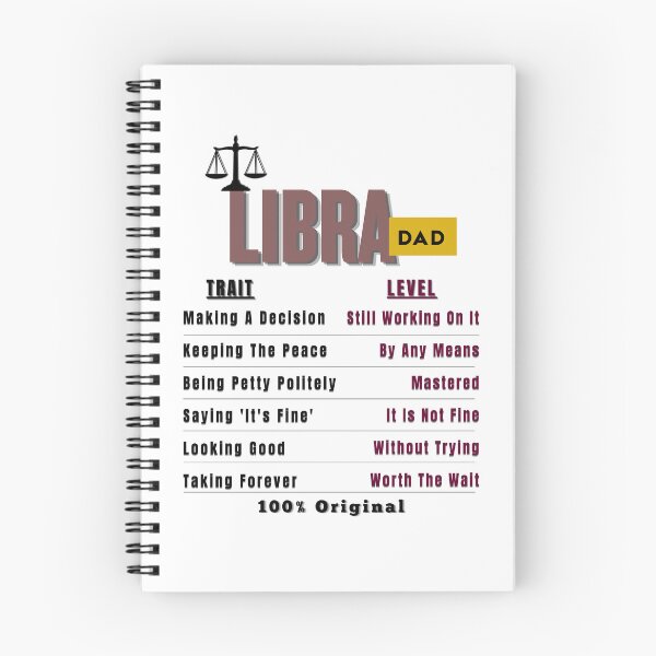 Item preview, Libra Dad Traits - Humorous Zodiac Father's Day Gift designed and sold by ZenWealthDesign.