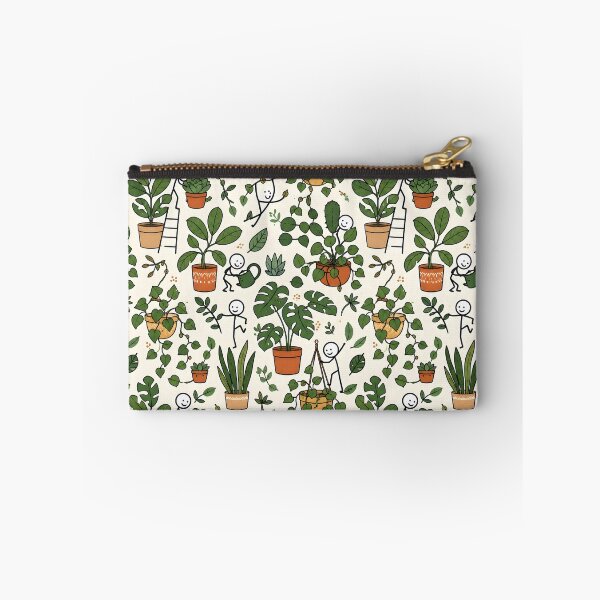 Item preview, Botanical Chaos Stickman Pattern with Succulents designed and sold by StickyGuys.