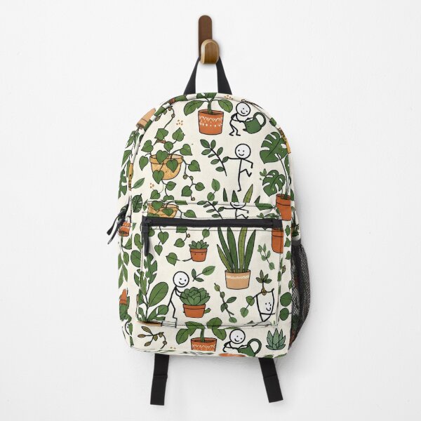 Item preview, Botanical Chaos Stickman Pattern with Succulents designed and sold by StickyGuys.