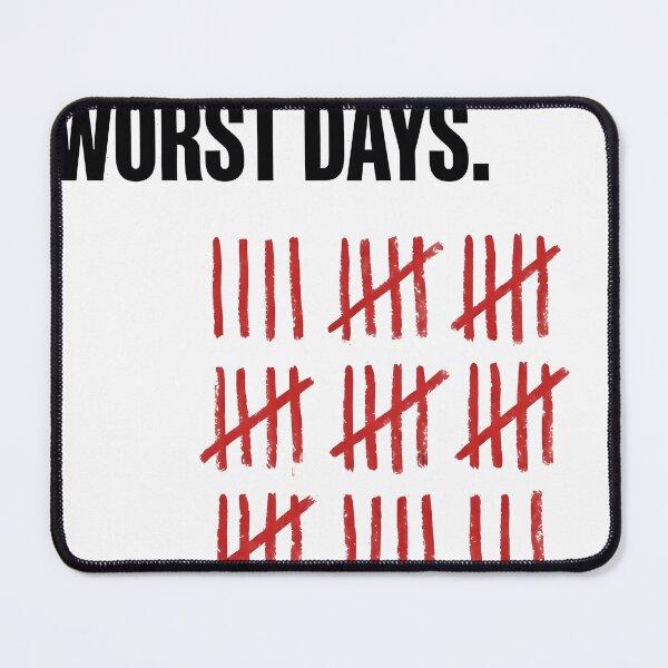 Item preview, Survival Rate Tally Marks Bad Days Trophy designed and sold by Artist-Auliffe.