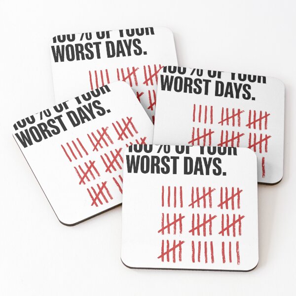 Item preview, Survival Rate Tally Marks Bad Days Trophy designed and sold by Artist-Auliffe.