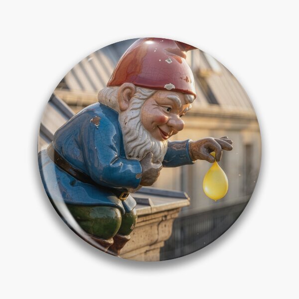Item preview, Naughty Gnome Drops a Water Balloon designed and sold by Tridentulus.