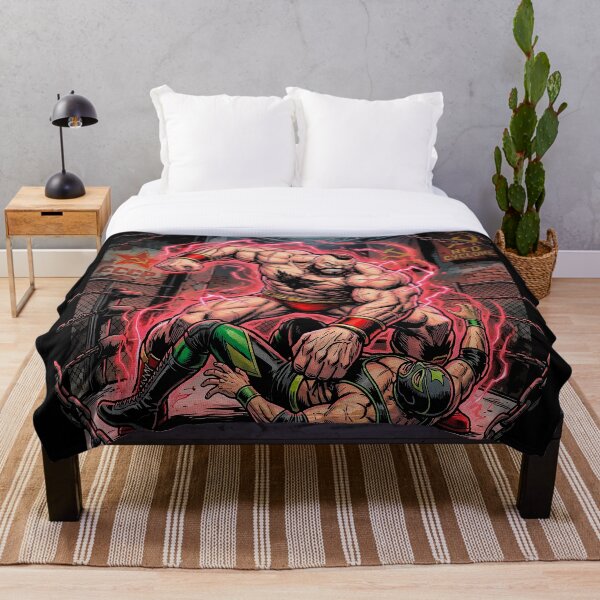 Aperçu de l'œuvre Zangief le Cyclone Rouge Art d'arcade rétro créée et vendue par Thogan0416.