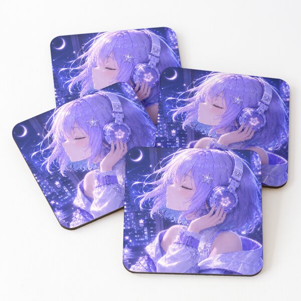 Item preview, Celestial Headphones Anime Girl designed and sold by AmberMoonNotes.