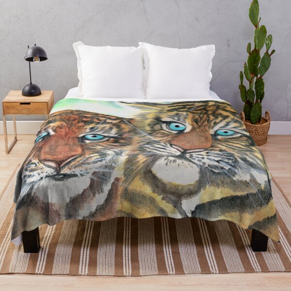 Item preview, Tiger cubs - watercolour painting designed and sold by AussiAllison.