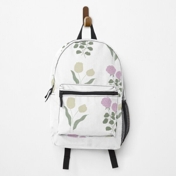 Item preview, floral pattern rose white tulip designed and sold by rachelsillust.