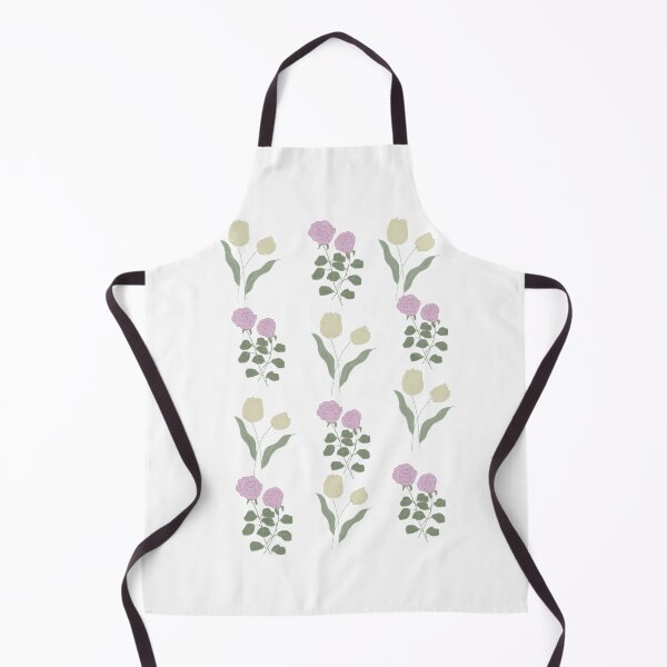 Item preview, floral pattern rose white tulip designed and sold by rachelsillust.