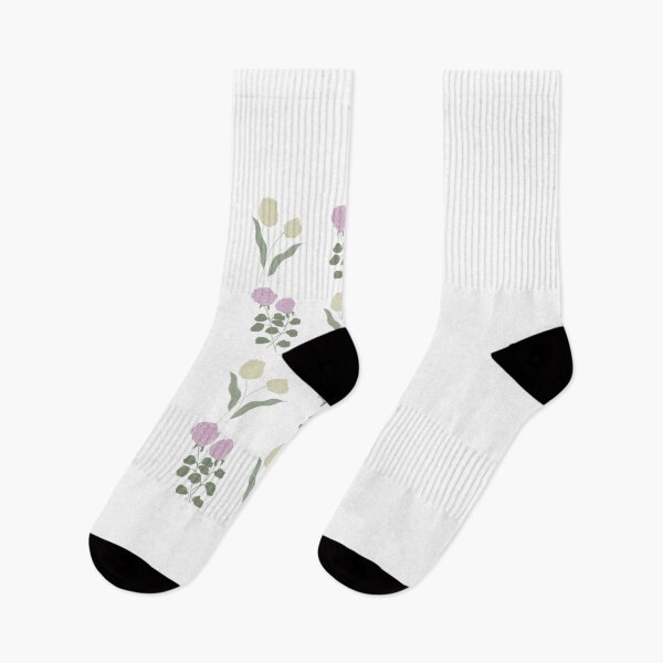 Item preview, floral pattern rose white tulip designed and sold by rachelsillust.