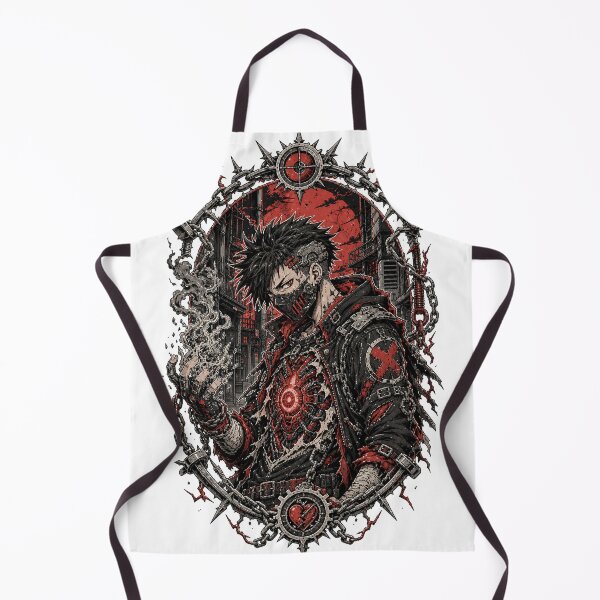 Item preview, Chainsaw Heart Punk Anime Inspired Tattoo Flash Art designed and sold by oddpawstudio.