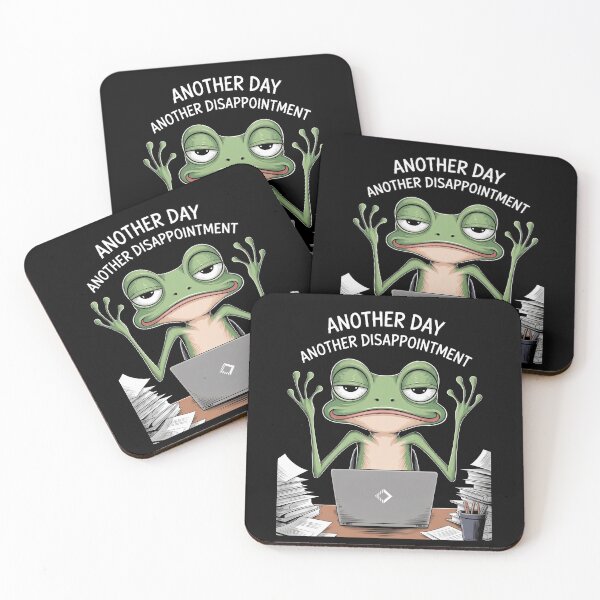 Item preview, Another Day Another Disappointment Funny Work Frog Meme Gift designed and sold by Say It With Ink.