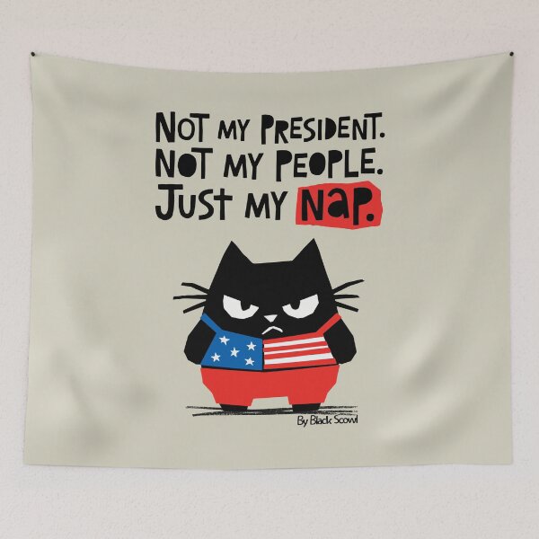 Item preview, Exhausted Nap Over Politics Humor designed and sold by IAPICTURE.