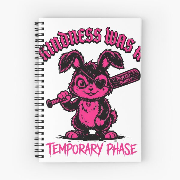 Item preview, Kindness Was A Temporary Phase Psycho Bunny Graphic designed and sold by VibeFusionX.