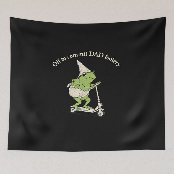 Item preview, Dad Frog Off to Commit Dad Foolery Funny Father's Day Dada designed and sold by FrankIsabel.