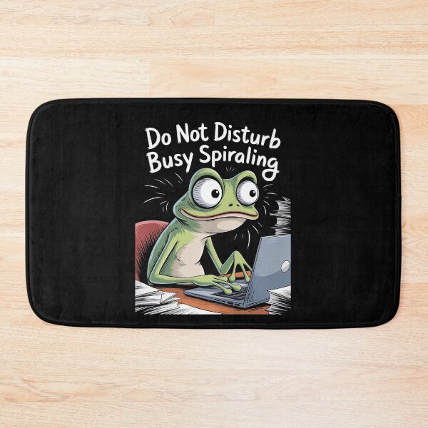 Item preview, Do Not Disturb Busy Spiraling Funny Anxiety Frog Meme Gift designed and sold by Say It With Ink.