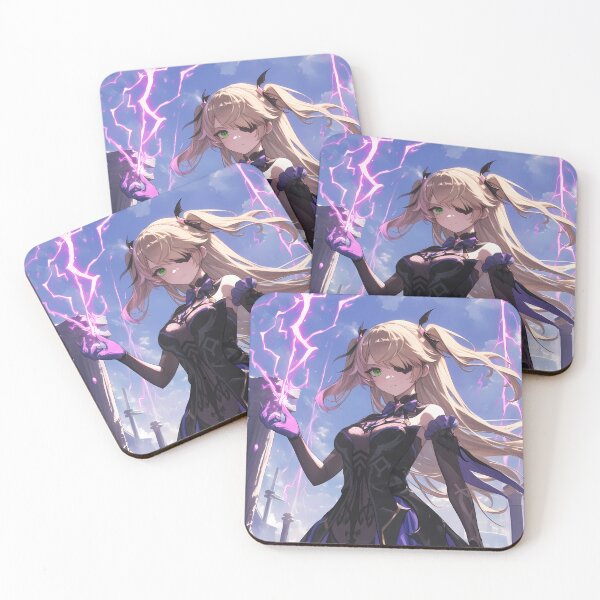 Item preview, Fischl Genshin Impact Purple Lightning Gothic Waifu designed and sold by 108Recordings.