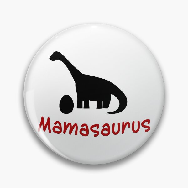 Aperçu de l'œuvre Contour de Mamasaurus, rouge et noir, motif dinosaure créée et vendue par bubbley2021.