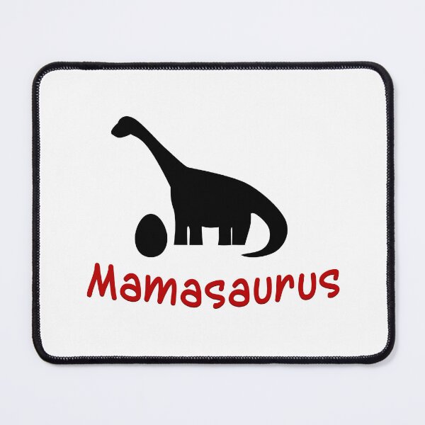 Item preview, Mamasaurus outline,Red And Black, Dinosaur Pattern designed and sold by bubbley2021.