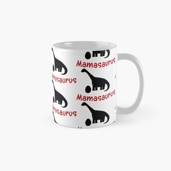 Item preview, Mamasaurus outline,Red And Black, Dinosaur Pattern designed and sold by bubbley2021.