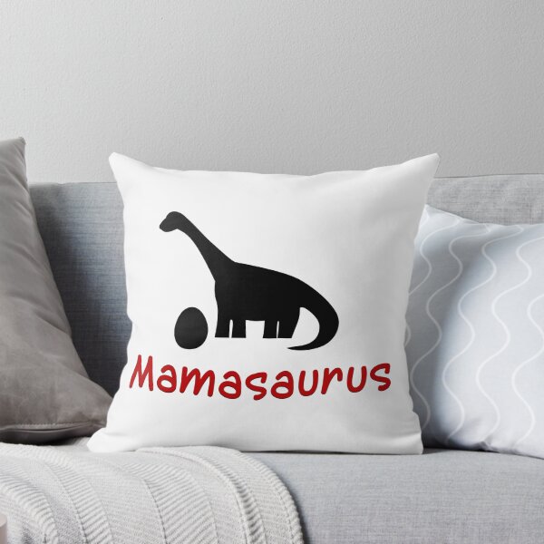 Item preview, Mamasaurus outline,Red And Black, Dinosaur Pattern designed and sold by bubbley2021.