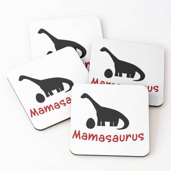 Item preview, Mamasaurus outline,Red And Black, Dinosaur Pattern designed and sold by bubbley2021.