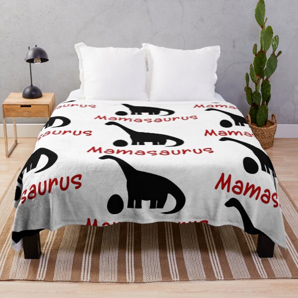 Item preview, Mamasaurus outline,Red And Black, Dinosaur Pattern designed and sold by bubbley2021.