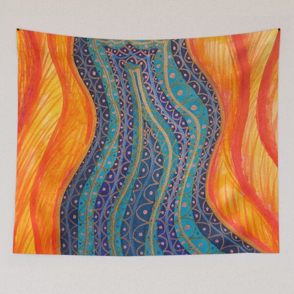Item preview, Salvation River - A Spiritual Abstract designed and sold by artbyalette.