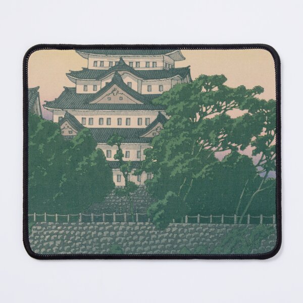 Item preview, Nagoya Castle Landscape - Japanese Shin-Hanga Style Woodblock Art designed and sold by vekotpu.