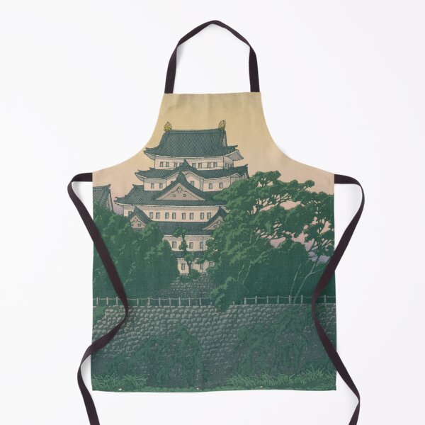 Item preview, Nagoya Castle Landscape - Japanese Shin-Hanga Style Woodblock Art designed and sold by vekotpu.