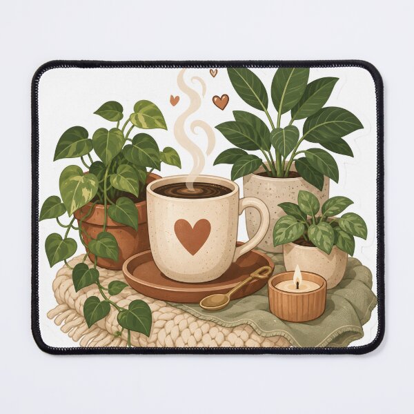 Item preview, Coffee Plant Bliss Cozy Mug Pattern designed and sold by StickyGuys.
