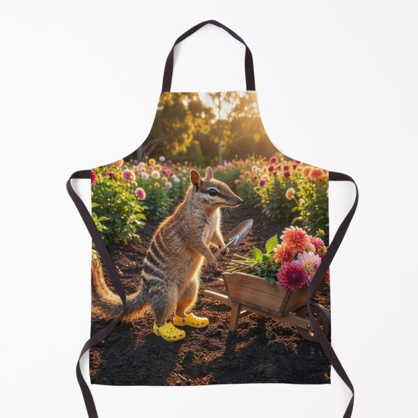Item preview, Numbat Gardener Gathers Dahlias designed and sold by Tridentulus.