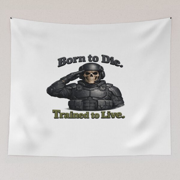 Item preview, Skull Soldier Born to Die designed and sold by Dresut.