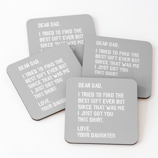 Item preview, Dear Dad Funny Father's Day Saying from Daughter to Father designed and sold by ArleneRowe.