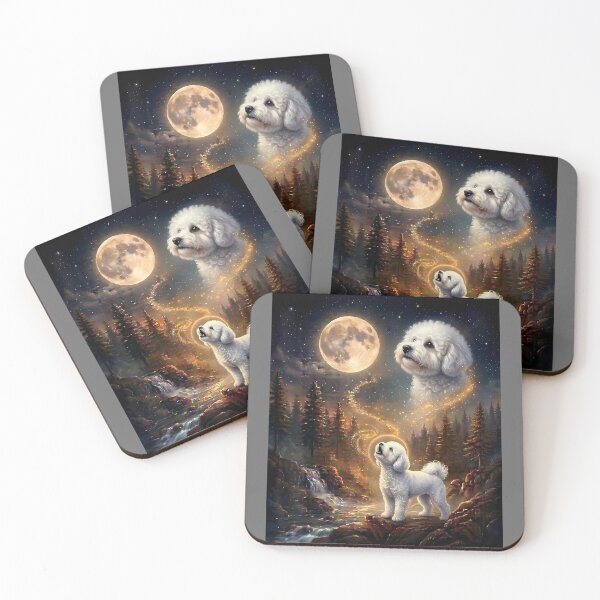 Item preview, Bichon Frise Howling At The Moon Funny Bichon Frise Dog designed and sold by KristineLi.