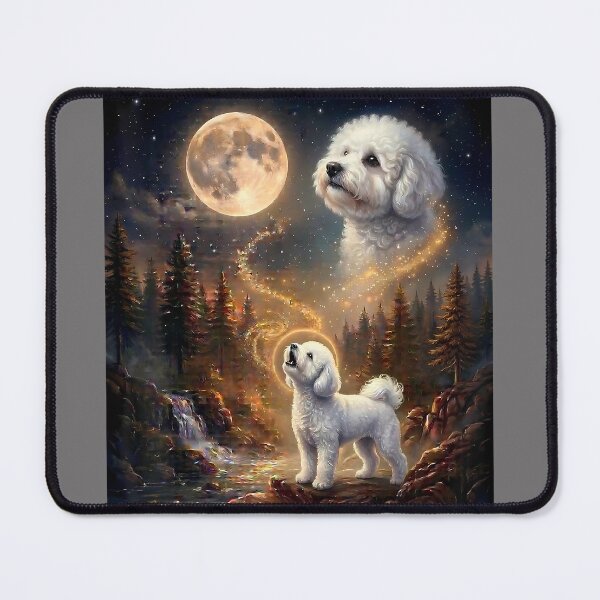 Item preview, Bichon Frise Howling At The Moon Funny Bichon Frise Dog designed and sold by KristineLi.