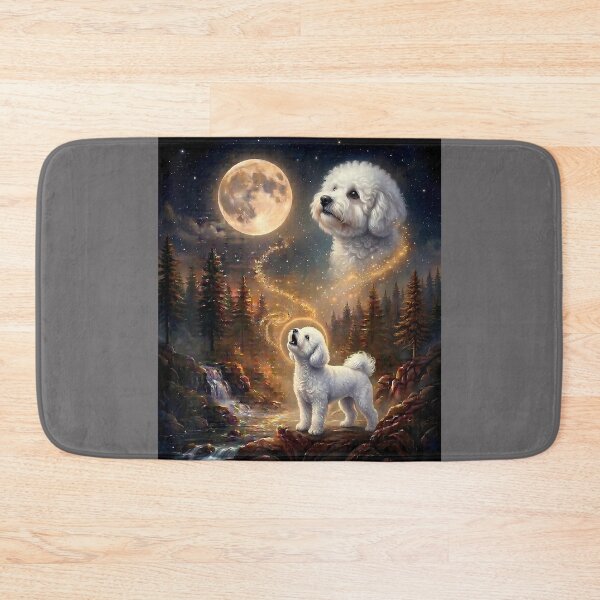 Item preview, Bichon Frise Howling At The Moon Funny Bichon Frise Dog designed and sold by KristineLi.