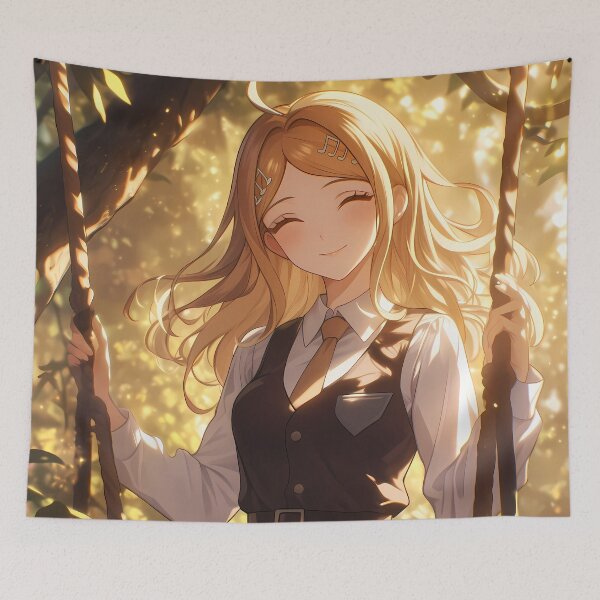 Item preview, Kaede Akamatsu Danganronpa Golden Sunlight Forest Swing Smile designed and sold by SuperTeamCanada.