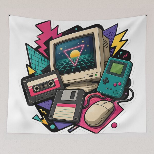 Item preview, Retro Tech Chaos Vintage Gadgets designed and sold by StickyGuys.