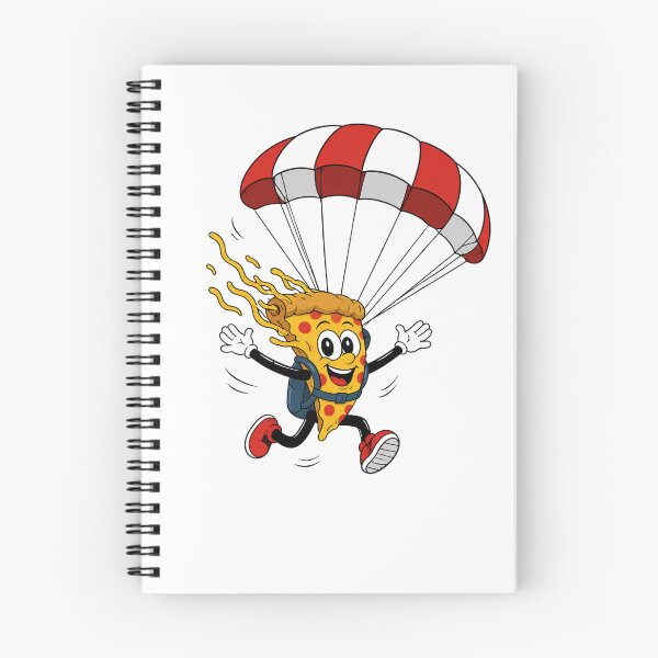 Item preview, Funny Pizza Skydiving – Parachute Adventure Art designed and sold by Combat Skies.