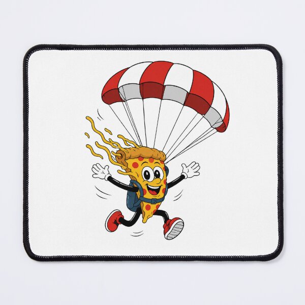 Item preview, Funny Pizza Skydiving – Parachute Adventure Art designed and sold by Combat Skies.
